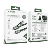 Fast charging USB-A/C to USB-C cable Acefast C13-04 (black)