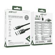 Fast charging USB-A to USB-C cable Acefast C22-04 (black)