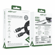 Fast charging USB-C to USB-C cable Acefast C14-03 (black)