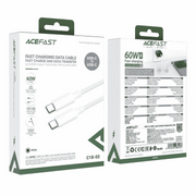 Fast charging USB-C to USB-C cable Acefast C18-03 (white)