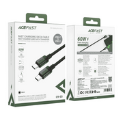 Fast charging USB-C to USB-C cable Acefast C9-03 (black)