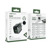 Fast dual port charger USB-C + USB-A 25W Acefast A114