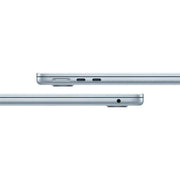 MacBook Air M4 sky blue side view