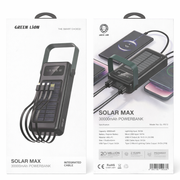 Solar max power bank 30000mAh Green lion