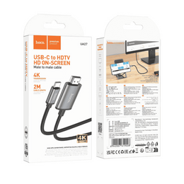 USB-C to HDTV HD On-screen male to male cable hoco UA27