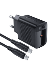 Fast single port charger set with USB-C port 20W Acefast A82