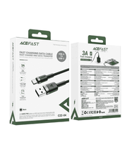 Fast charging USB-A to USB-C cable Acefast C22-04 (black)