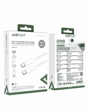 Fast charging USB-C to USB-C cable Acefast C18-03 (white)