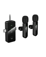 3 in 1 dual wireless noise canceling microphone Hoco L20C