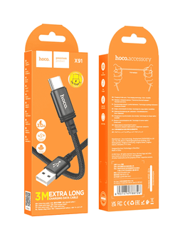Extra long USB to Type-C cable Hoco X91